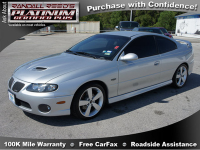 pontiac gto 2006 silver coupe gasoline 8 cylinders rear wheel drive automatic 77388