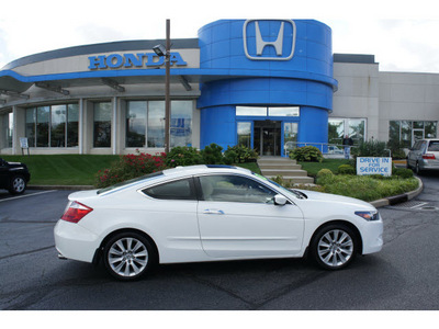 honda accord 2008 white coupe ex l v6 gasoline 6 cylinders front wheel drive 5 speed automatic 07724