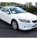 honda accord 2008 white coupe ex l v6 gasoline 6 cylinders front wheel drive 5 speed automatic 07724