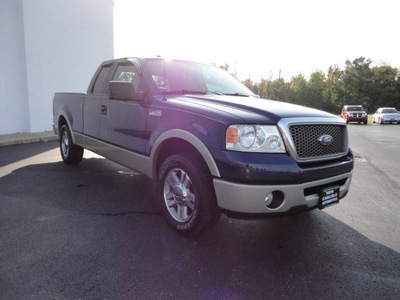 ford f 150 2007 dk  blue pickup truck lariat flex fuel 8 cylinders rear wheel drive automatic 45344