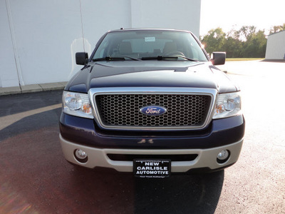 ford f 150 2007 dk  blue pickup truck lariat flex fuel 8 cylinders rear wheel drive automatic 45344