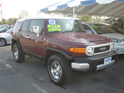 toyota fj cruiser 2008 red suv gasoline 6 cylinders 4 wheel drive automatic 13502