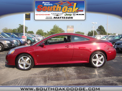 pontiac g6 2008 red coupe gt gasoline 6 cylinders front wheel drive automatic 60443