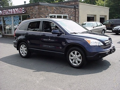 honda cr v 2007 dk  blue suv ex l gasoline 4 cylinders all whee drive automatic 06019
