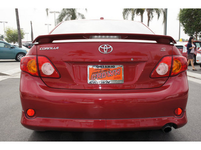 toyota corolla 2010 red sedan s gasoline 4 cylinders front wheel drive automatic 91761