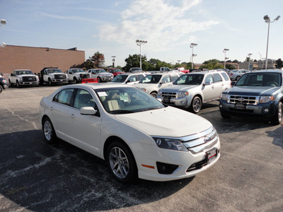 ford fusion 2012 white sedan sel flex fuel 6 cylinders front wheel drive automatic with overdrive 60546