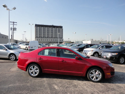 ford fusion 2012 red sedan se gasoline 4 cylinders front wheel drive automatic with overdrive 60546