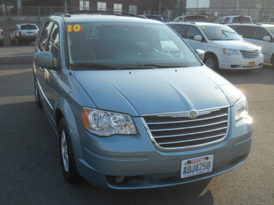 chrysler town country 2010 lt  blue van touring gasoline 6 cylinders front wheel drive automatic 99212