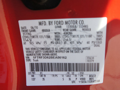ford f 350 super duty 2011 dk  red xlt flex fuel 8 cylinders 4 wheel drive automatic 76108