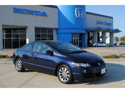honda civic 2009 blue coupe ex l gasoline 4 cylinders front wheel drive automatic 77065