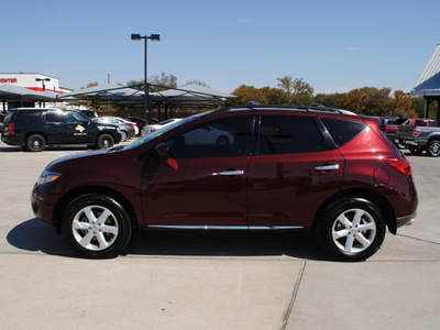 nissan murano 2009 red suv sl gasoline 6 cylinders front wheel drive automatic with overdrive 76087