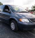 chrysler town and country 2001 steel blue van lx gasoline 6 cylinders front wheel drive automatic 61008