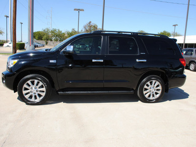 toyota sequoia 2008 black suv limited 4x4 w navigation gasoline 8 cylinders 4 wheel drive automatic 75228