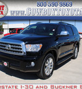 toyota sequoia 2008 black suv limited 4x4 w navigation gasoline 8 cylinders 4 wheel drive automatic 75228