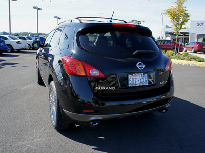 nissan murano 2009 black suv le gasoline 6 cylinders all whee drive automatic with overdrive 98371