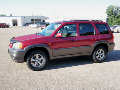 mazda tribute 2005 red suv 3 0 gasoline 6 cylinders all whee drive automatic with overdrive 55318