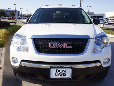gmc acadia 2008 white suv sle gasoline 6 cylinders front wheel drive automatic 76018