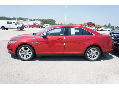 ford taurus 2012 red sedan limited gasoline 6 cylinders front wheel drive automatic 77388