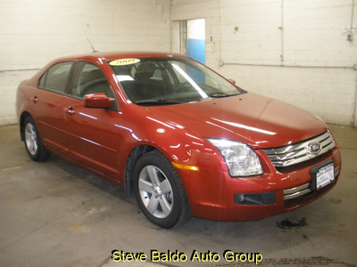 ford fusion 2009 dk  red sedan se gasoline 4 cylinders front wheel drive automatic 14304