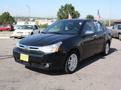 ford focus 2010 black sedan sel gasoline 4 cylinders front wheel drive automatic with overdrive 80229