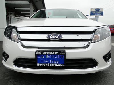 ford fusion 2010 white sedan sel flex fuel 6 cylinders front wheel drive shiftable automatic 98032