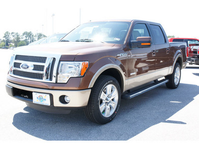 ford f 150 2011 brown lariat gasoline 6 cylinders 2 wheel drive automatic 77388