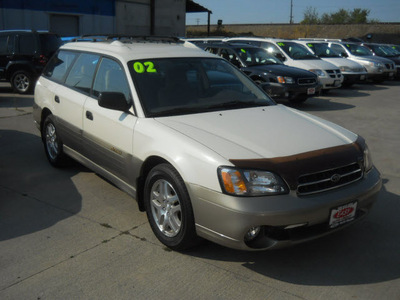 subaru legacy 2002 white wagon outback gasoline 4 cylinders all whee drive automatic with overdrive 99212