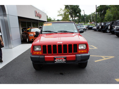 jeep cherokee 2001 red suv sport gasoline 6 cylinders 4 wheel drive automatic with overdrive 08844