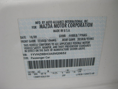 mazda mazda6i 2010 white sedan gasoline 4 cylinders front wheel drive automatic 62863