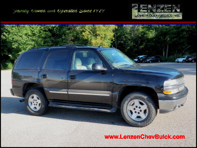 chevrolet tahoe 2005 black suv lt 4wd dvd gasoline 8 cylinders 4 wheel drive automatic 55318