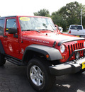 jeep wrangler 2008 red suv rubicon gasoline 6 cylinders 4 wheel drive 6 speed manual 07730
