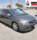 honda civic 2010 dk  gray coupe lx gasoline 4 cylinders front wheel drive automatic 78238