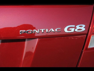 pontiac g8 2009 red sedan gasoline 6 cylinders rear wheel drive automatic 75570
