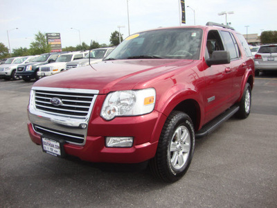 ford explorer 2007 red suv xlt gasoline 6 cylinders 4 wheel drive automatic 60443