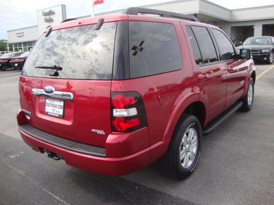 ford explorer 2007 red suv xlt gasoline 6 cylinders 4 wheel drive automatic 60443