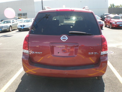 nissan quest 2004 red van gasoline 6 cylinders front wheel drive automatic 13502