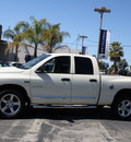 dodge ram pickup 1500 2008 white pickup truck big horn gasoline 8 cylinders rear wheel drive automatic with overdrive 94063