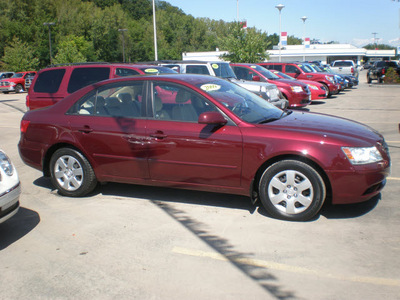 hyundai sonata 2009 red sedan gasoline 4 cylinders front wheel drive automatic 13502