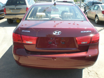 hyundai sonata 2009 red sedan gasoline 4 cylinders front wheel drive automatic 13502