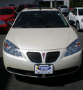 pontiac g6 2008 white sedan gasoline 6 cylinders front wheel drive automatic 13502