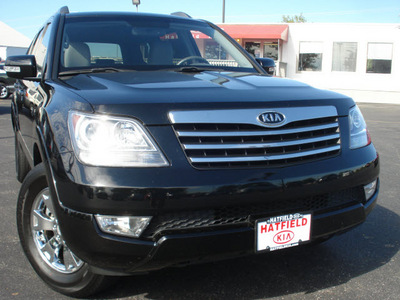 kia borrego 2009 black suv ex gasoline 6 cylinders 2 wheel drive automatic 43228