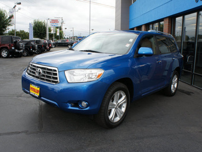 toyota highlander 2008 blue suv limited gasoline 6 cylinders all whee drive automatic 98371