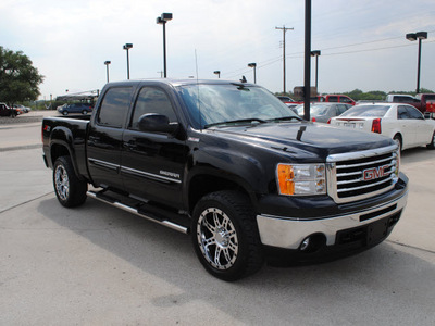 gmc sierra 1500 2010 black slt flex fuel 8 cylinders 4 wheel drive automatic 76087