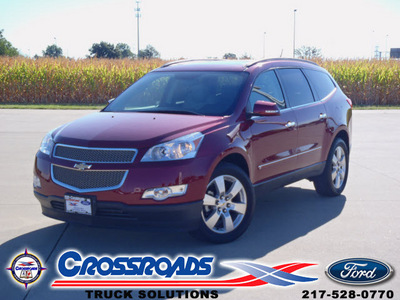 chevrolet traverse 2010 red suv ltz gasoline 6 cylinders front wheel drive automatic 62708