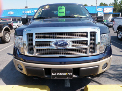 ford f 150 2009 dk  blue king ranch flex fuel 8 cylinders 4 wheel drive automatic with overdrive 32401