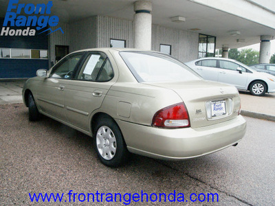 nissan sentra 2001 gold sedan gxe gasoline 4 cylinders front wheel drive automatic 80910