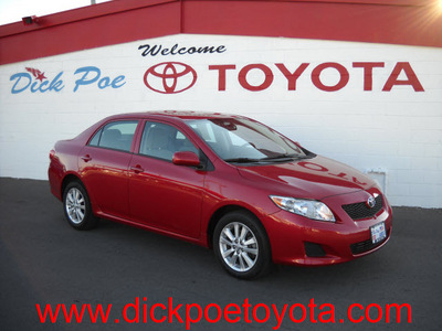 toyota corolla 2010 red sedan gasoline 4 cylinders front wheel drive automatic 79925