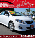 toyota corolla 2009 white sedan s gasoline 4 cylinders front wheel drive automatic 91761