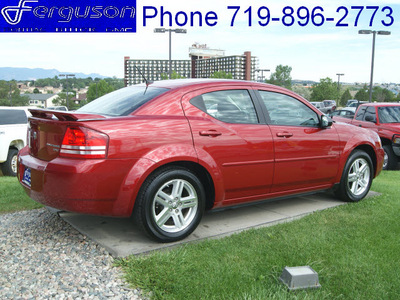 dodge avenger 2009 inferno red sedan sxt gasoline 4 cylinders front wheel drive automatic 80910