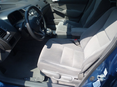 honda civic 2009 blue sedan lx gasoline 4 cylinders front wheel drive 5 speed automatic 44410